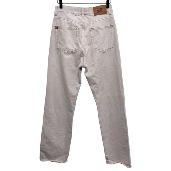 BDG Cowboy High Rise Distressed Jeans Tan Bootcut Size 27 - Picture 2 of 13